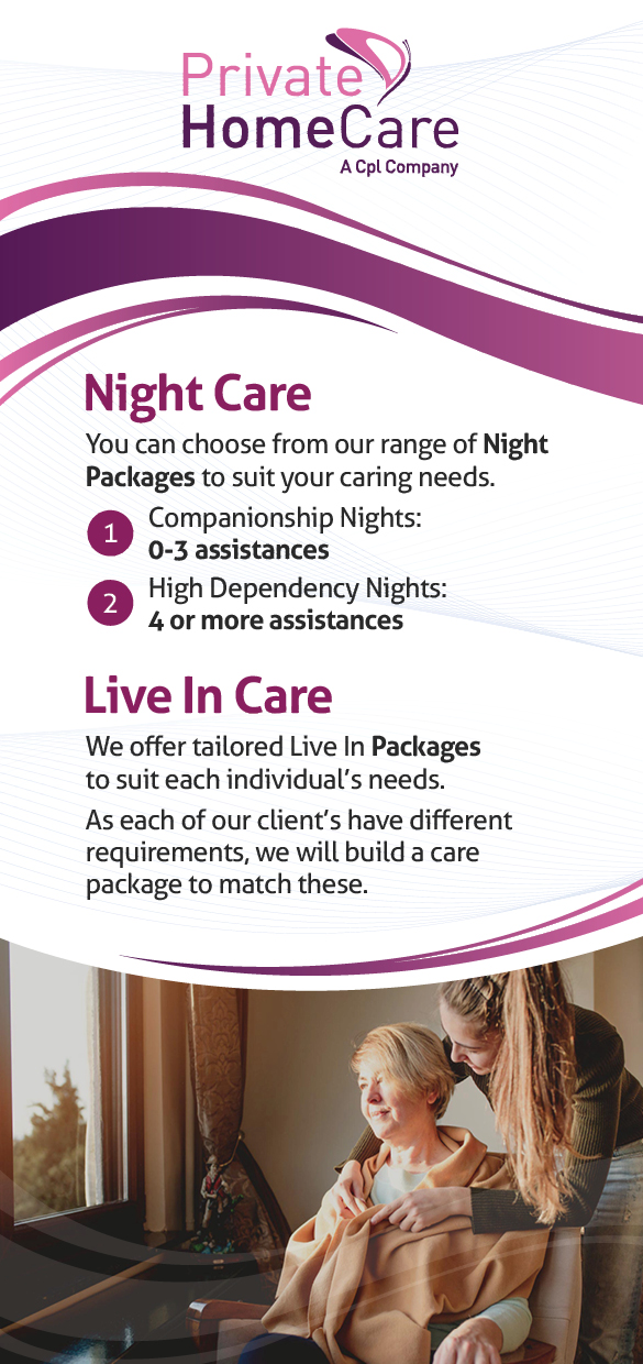 Night Care and Live in Care from Private HomeCare